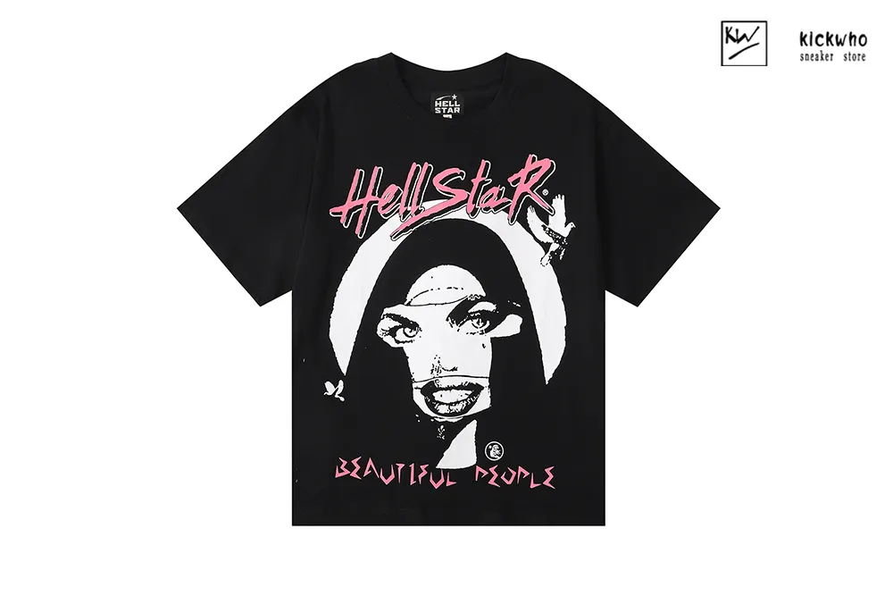 H*lst*r beautiful woman t-shirt black
