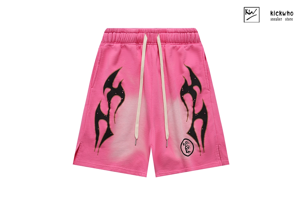 H*lst*r mark washed shorts pink