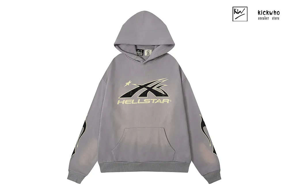 H*lst*r gradient logo hoodie grey