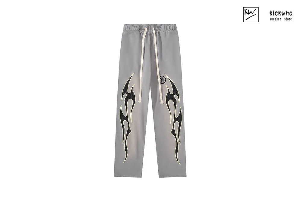 H*lst*r mark washed pants grey