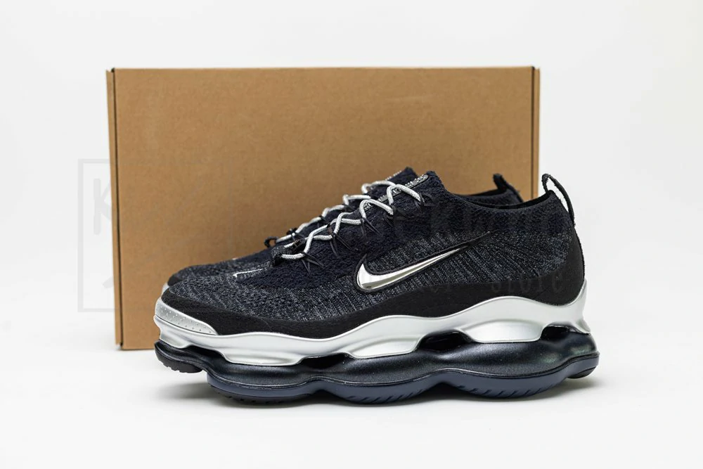 air vapormax flyknit black silver