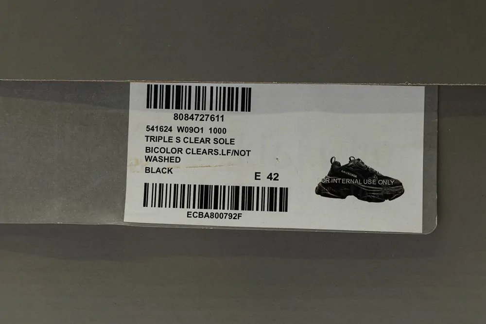 Ba*len*cia*ga triple s black godkiller 541624 w09o1 1000
