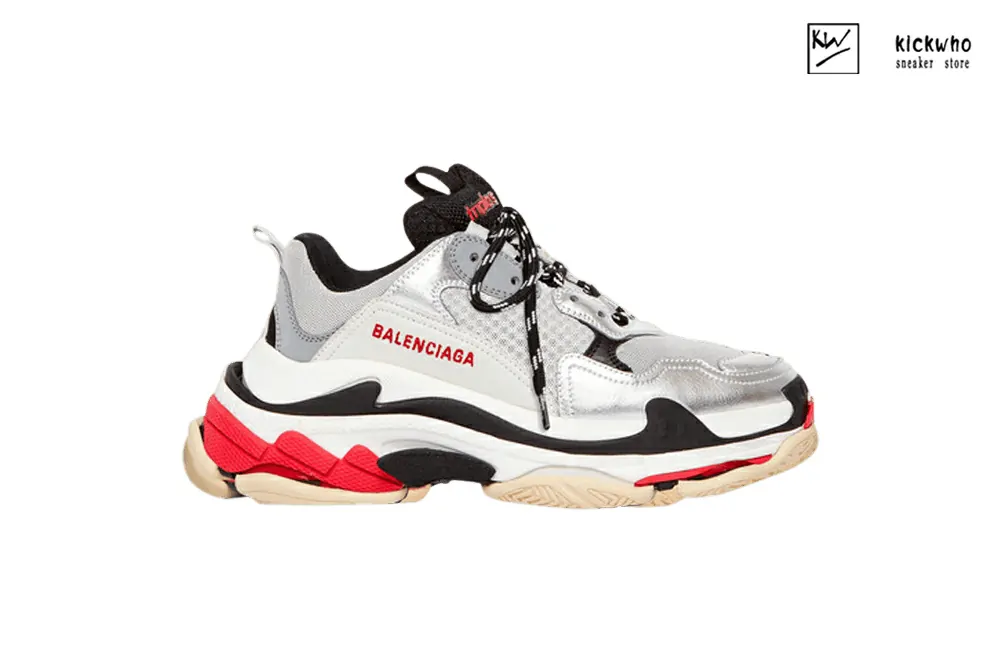 Ba*len*cia*ga triple s trainer black and silver 512175 w09o3 1081