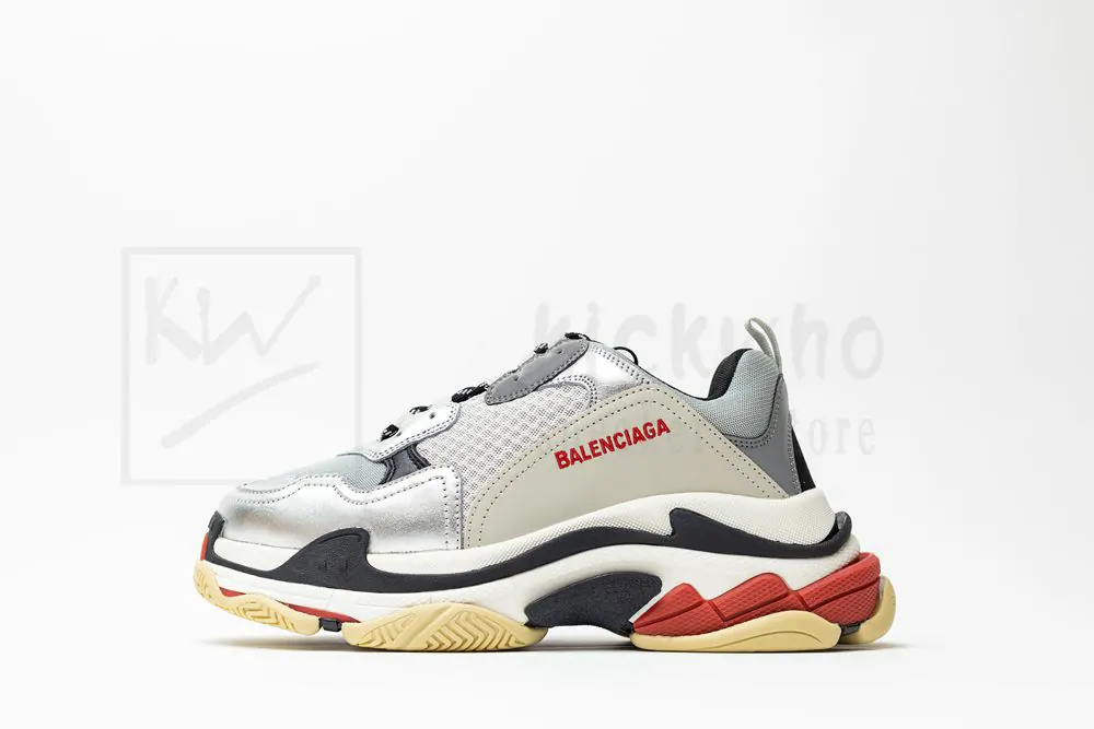 Ba*len*cia*ga triple s trainer black and silver 512175 w09o3 1081