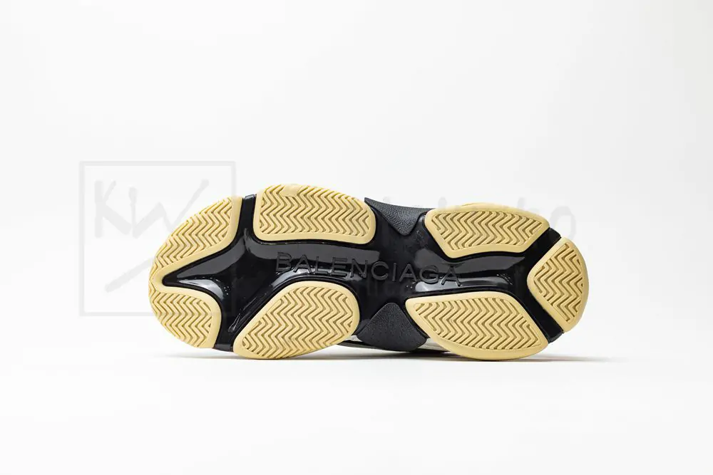 Ba*len*cia*ga triple s trainer black and silver 512175 w09o3 1081