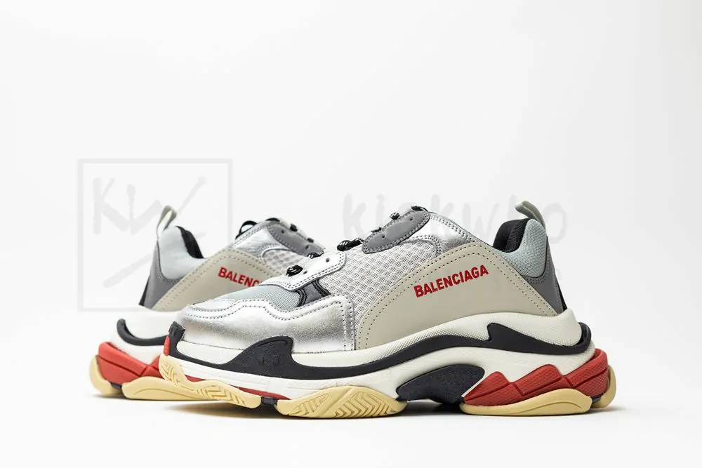 Ba*len*cia*ga triple s trainer black and silver 512175 w09o3 1081