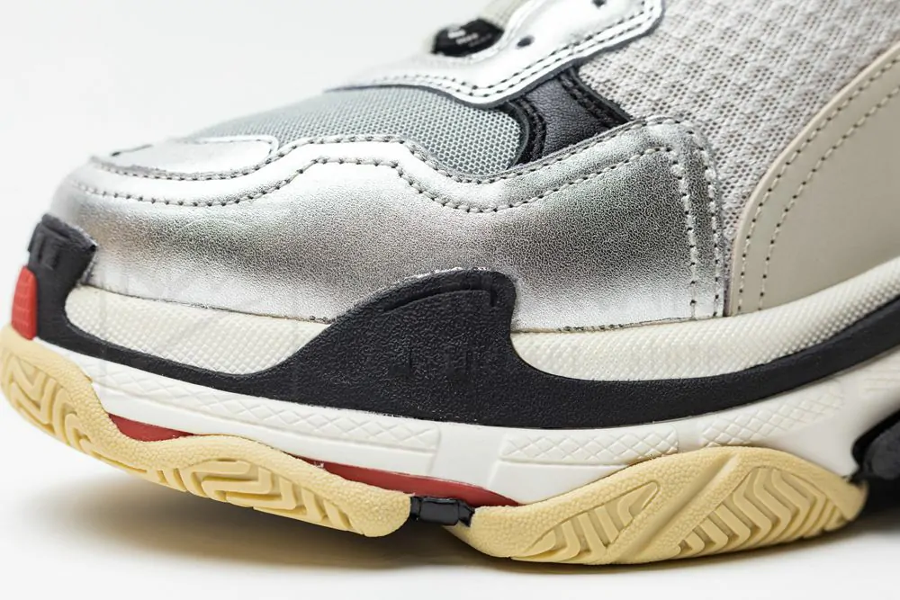 Ba*len*cia*ga triple s trainer black and silver 512175 w09o3 1081