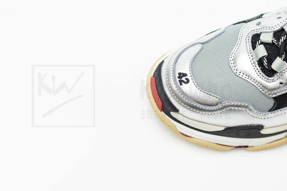 Ba*len*cia*ga triple s trainer black and silver 512175 w09o3 1081