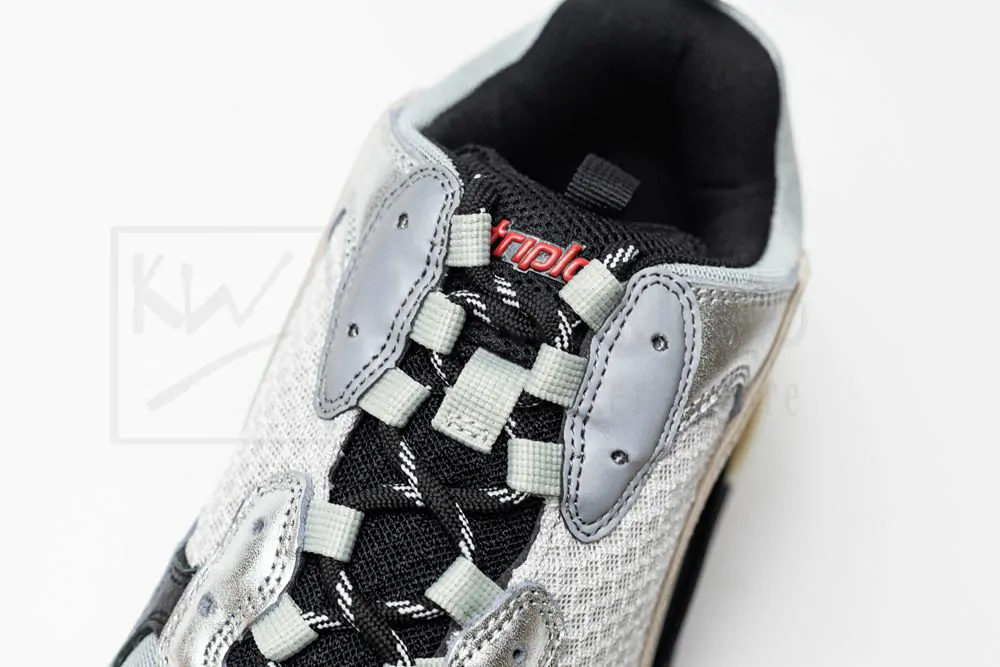 Ba*len*cia*ga triple s trainer black and silver 512175 w09o3 1081