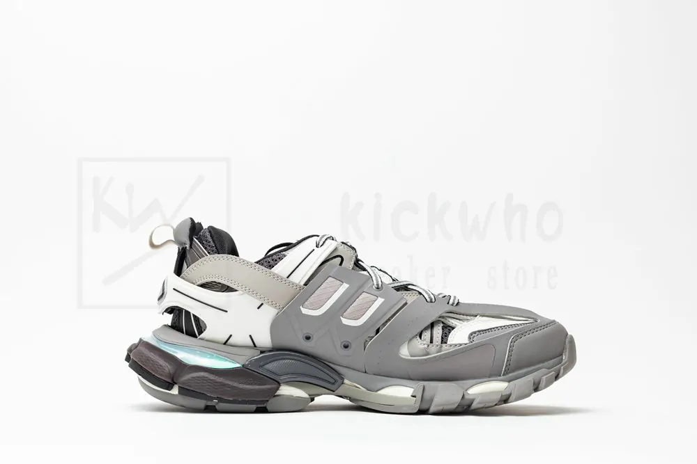 Ba*len*cia*ga track trainer grey white with led