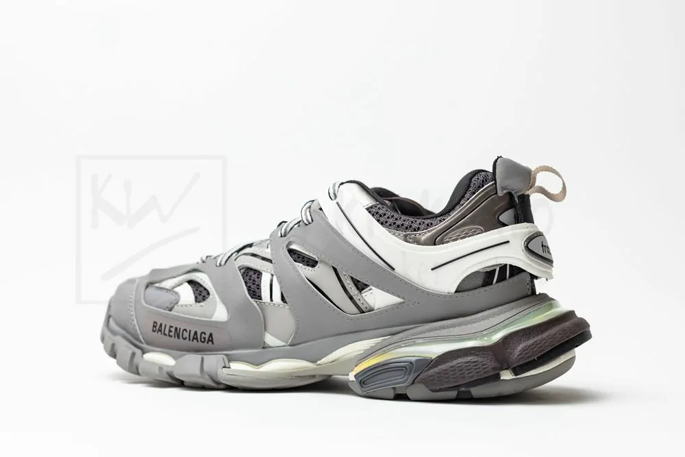 Ba*len*cia*ga track trainer grey white with led
