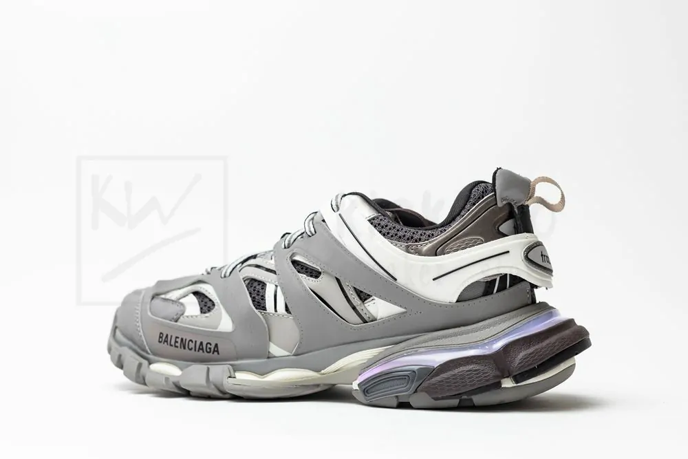 Ba*len*cia*ga track trainer grey white with led