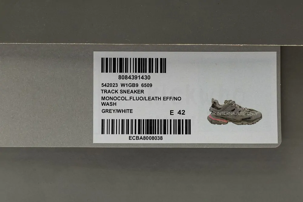Ba*len*cia*ga track trainer "light grey " with led