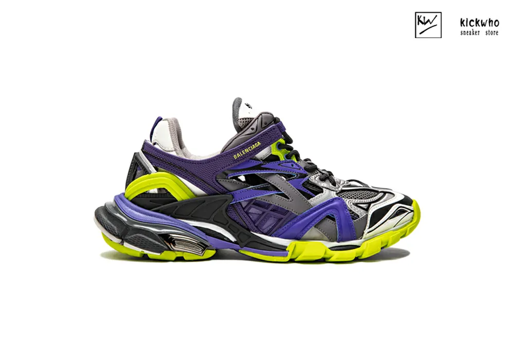 Ba*len*cia*ga track 2 trainer purple yellow 568615 w2gn3 5164