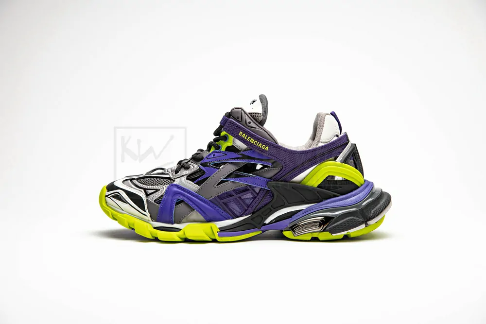 Ba*len*cia*ga track 2 trainer purple yellow 568615 w2gn3 5164
