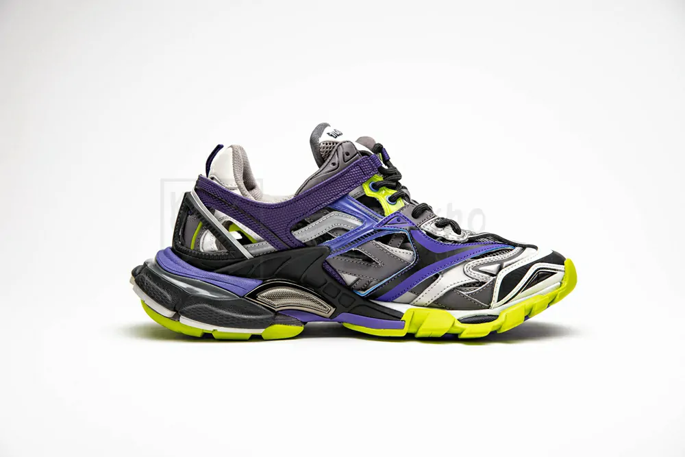 Ba*len*cia*ga track 2 trainer purple yellow 568615 w2gn3 5164