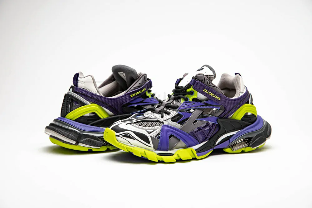 Ba*len*cia*ga track 2 trainer purple yellow 568615 w2gn3 5164