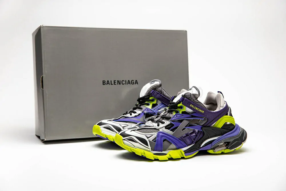 Ba*len*cia*ga track 2 trainer purple yellow 568615 w2gn3 5164