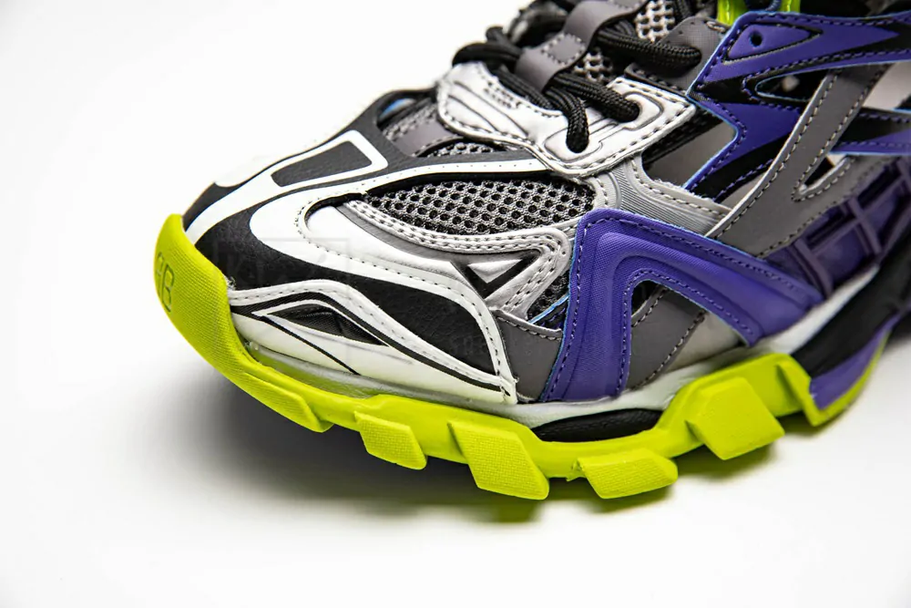 Ba*len*cia*ga track 2 trainer purple yellow 568615 w2gn3 5164