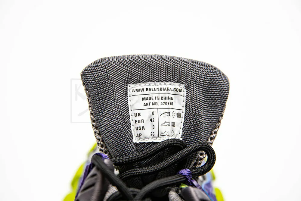 Ba*len*cia*ga track 2 trainer purple yellow 568615 w2gn3 5164