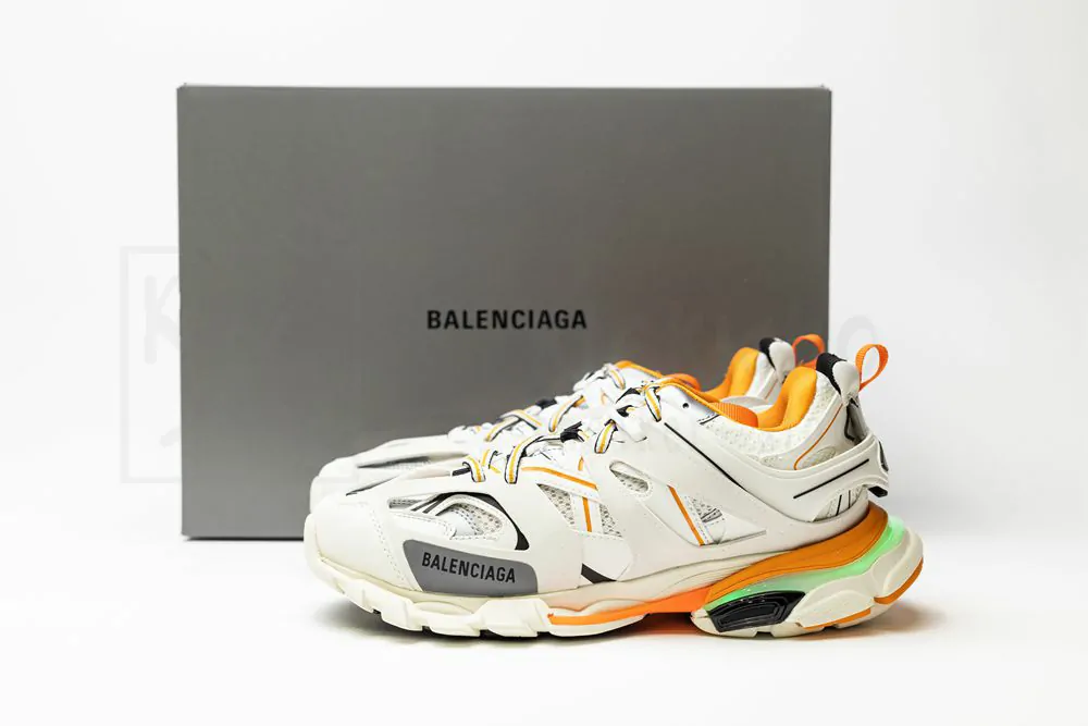 Ba*len*cia*ga track trainer "black grey orange" with led