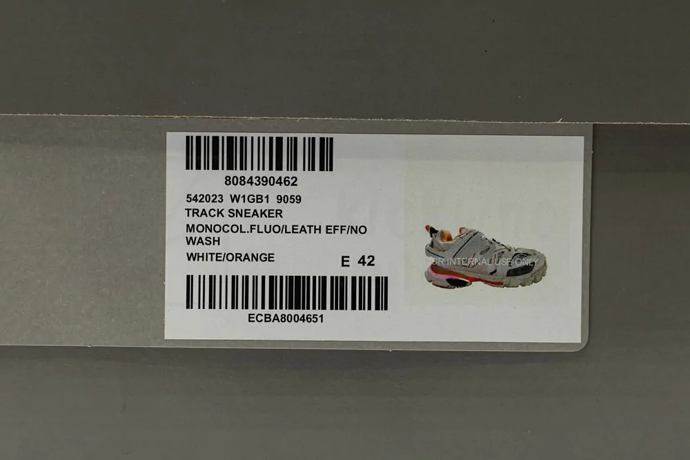Ba*len*cia*ga track trainer "black grey orange" with led