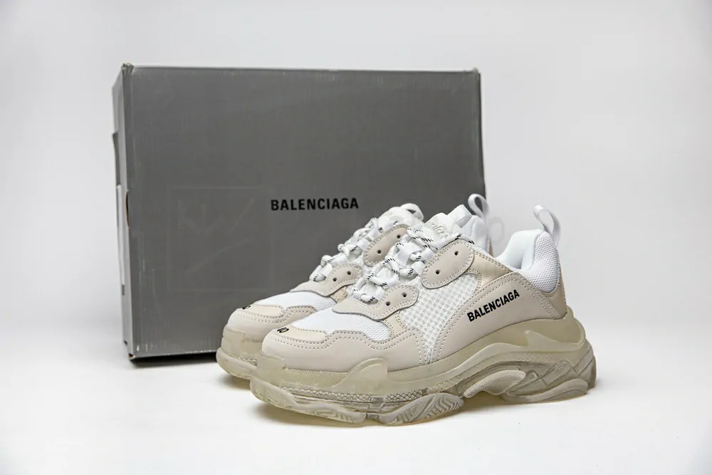 Ba*len*cia*ga triple s white godkiller 544351 w09e1 9000