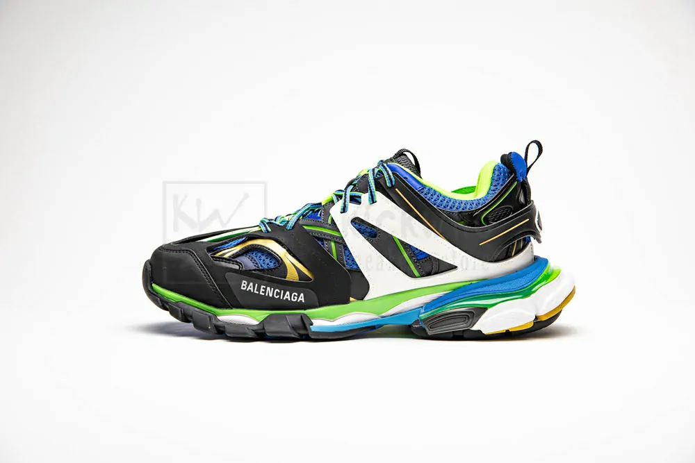 Ba*len*cia*ga sneaker tess.s.gomma maille black black green 542023 w1gb1 1097