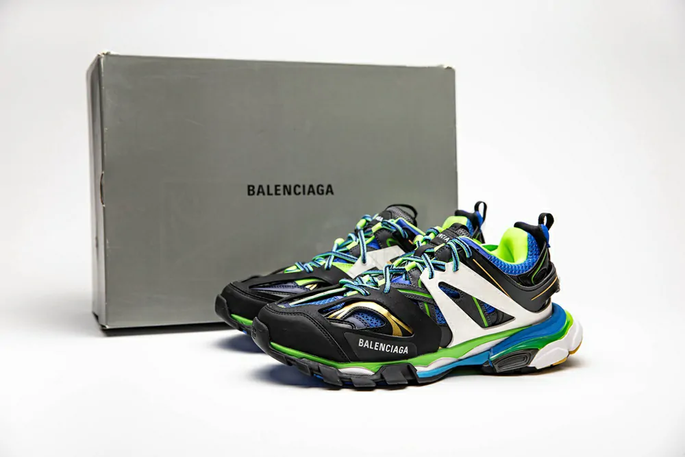 Ba*len*cia*ga sneaker tess.s.gomma maille black black green 542023 w1gb1 1097