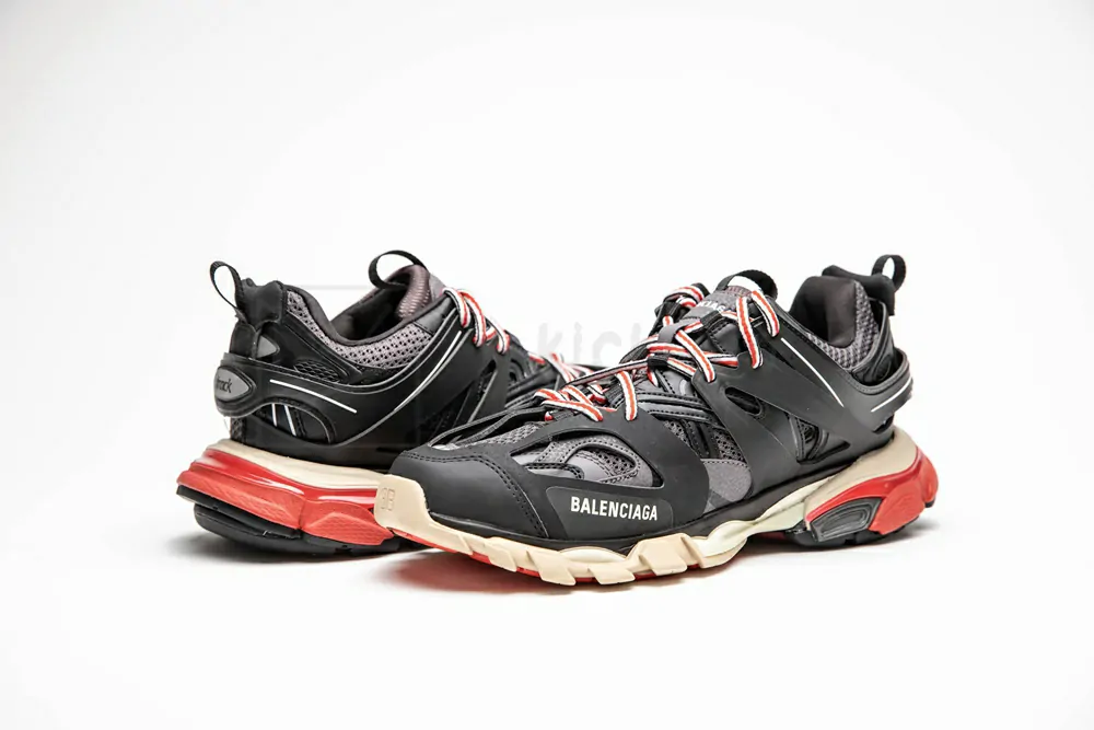 Ba*len*cia*ga sneaker tess.s.gomma maille black red 542023 w1gb6 1002