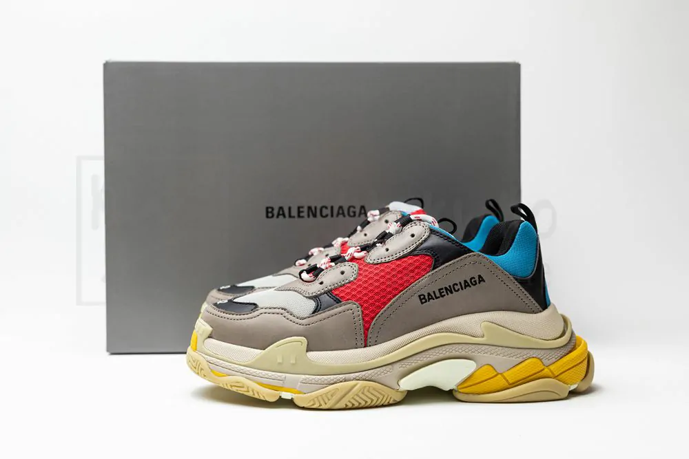 Ba*len*cia*ga triple s trainer yellow blue red "godkiller" 483513w06e34365