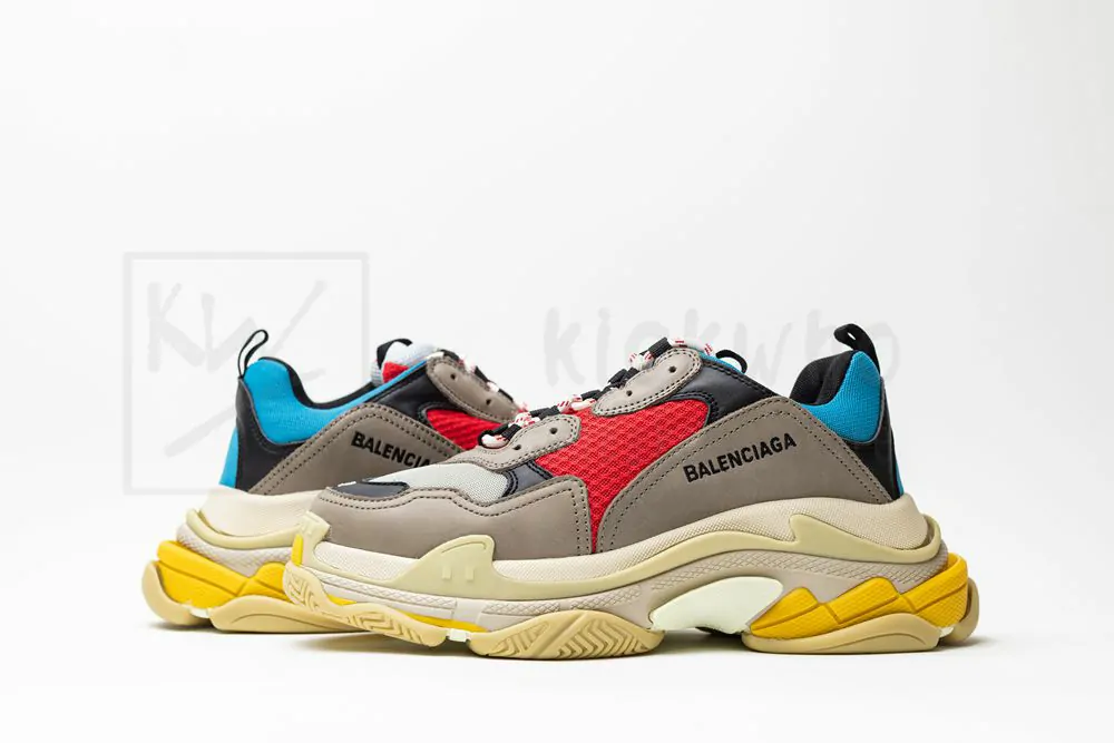 Ba*len*cia*ga triple s trainer yellow blue red "godkiller" 483513w06e34365