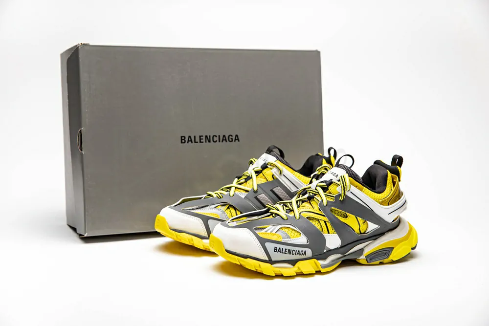Ba*len*cia*ga sneaker tess.s.gomma maille yellow grey 542023 w1gb1 7184