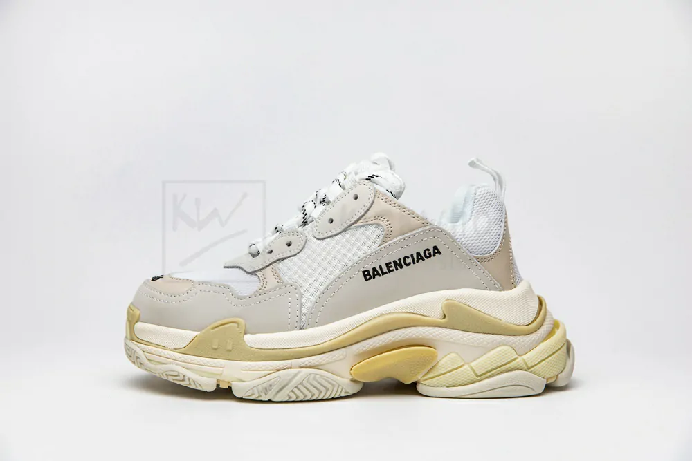 Ba*len*cia*ga triple s all white "godkiller" 512177w09e19000