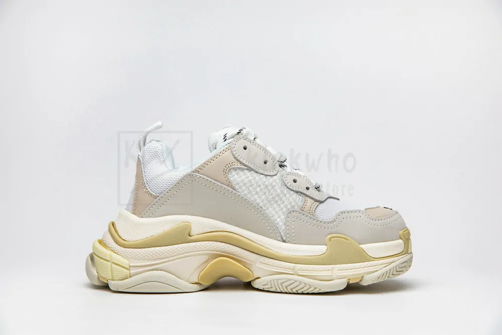 Ba*len*cia*ga triple s all white "godkiller" 512177w09e19000