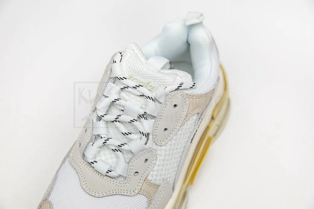 Ba*len*cia*ga triple s all white "godkiller" 512177w09e19000