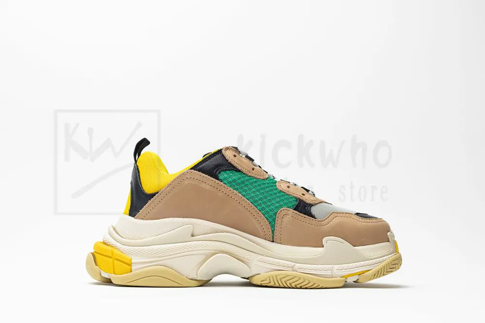 Ba*len*cia*ga triple s trainer yellow yellow green "godkiller" 516440 w09o2 7070