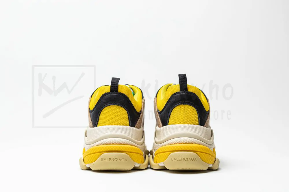Ba*len*cia*ga triple s trainer yellow yellow green "godkiller" 516440 w09o2 7070