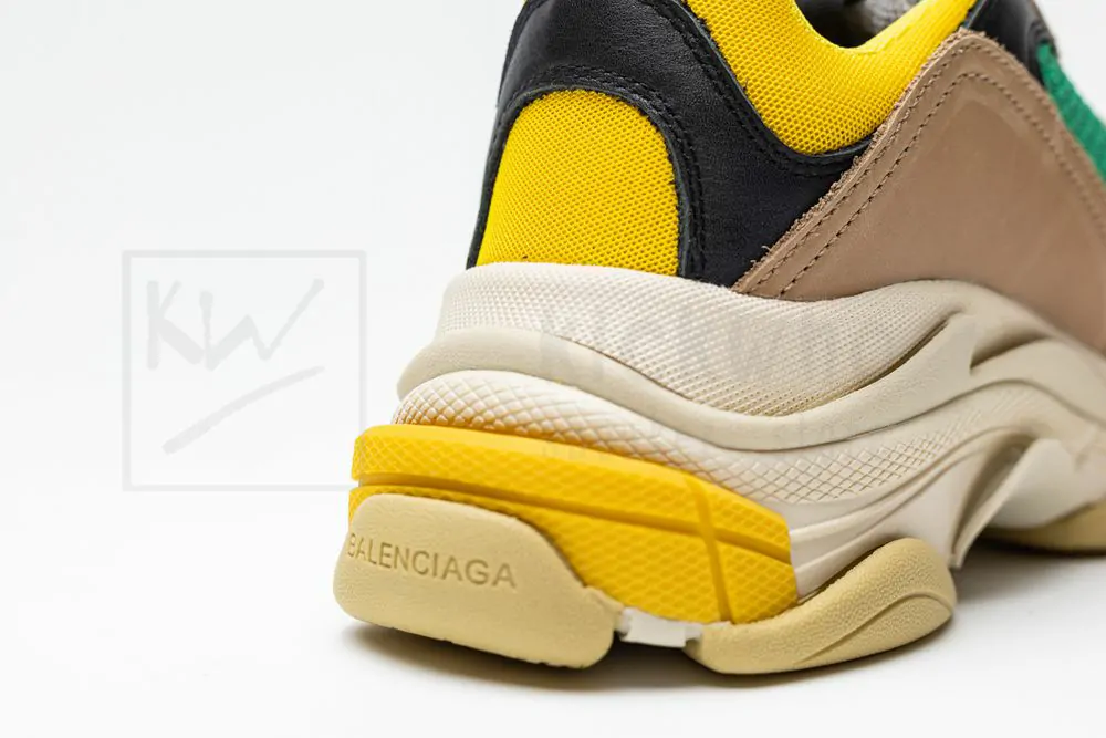 Ba*len*cia*ga triple s trainer yellow yellow green "godkiller" 516440 w09o2 7070