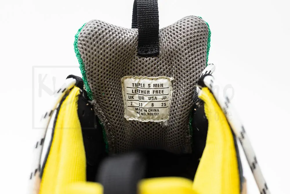 Ba*len*cia*ga triple s trainer yellow yellow green "godkiller" 516440 w09o2 7070