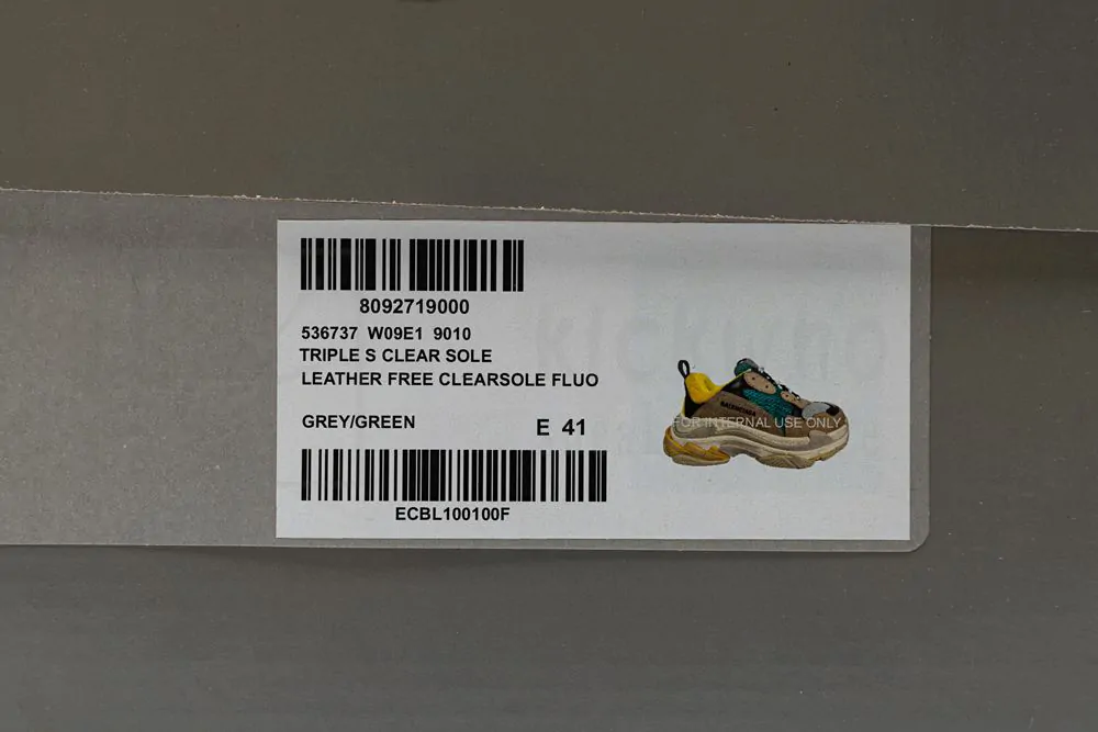 Ba*len*cia*ga triple s trainer yellow yellow green "godkiller" 516440 w09o2 7070
