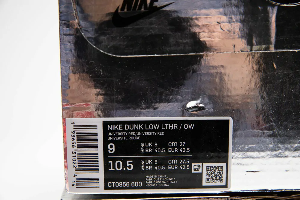 offwhite x dunk low
