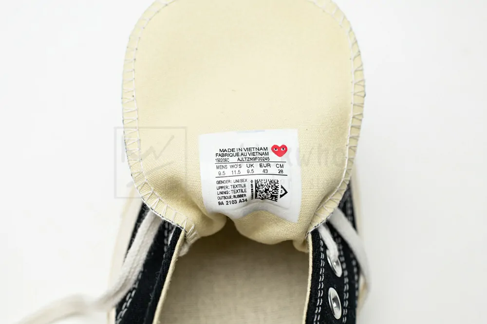 comme des garçons play x chuck taylor all star 2