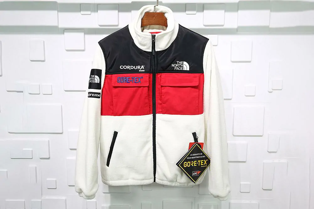 t*f S*p polar fleece jacket white